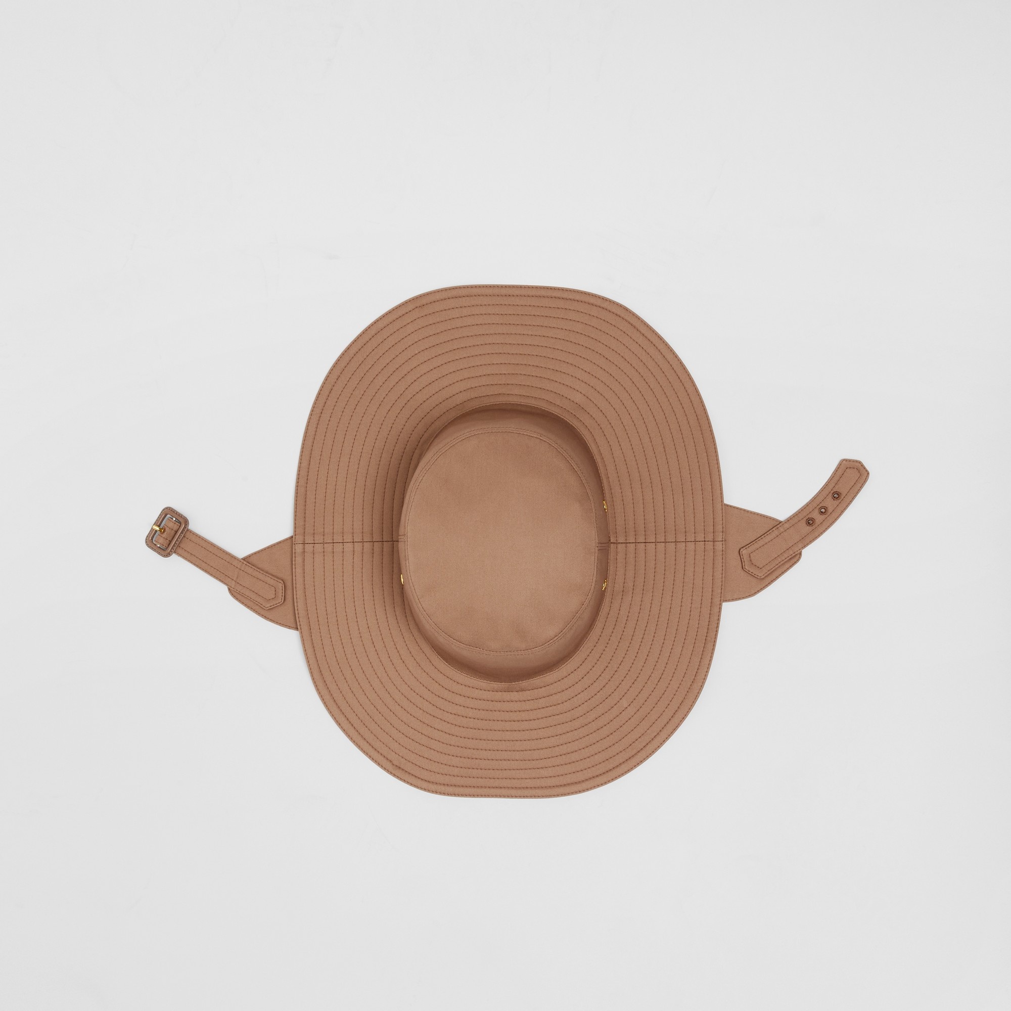 Detachable Strap Cotton Gabardine Hat - 7