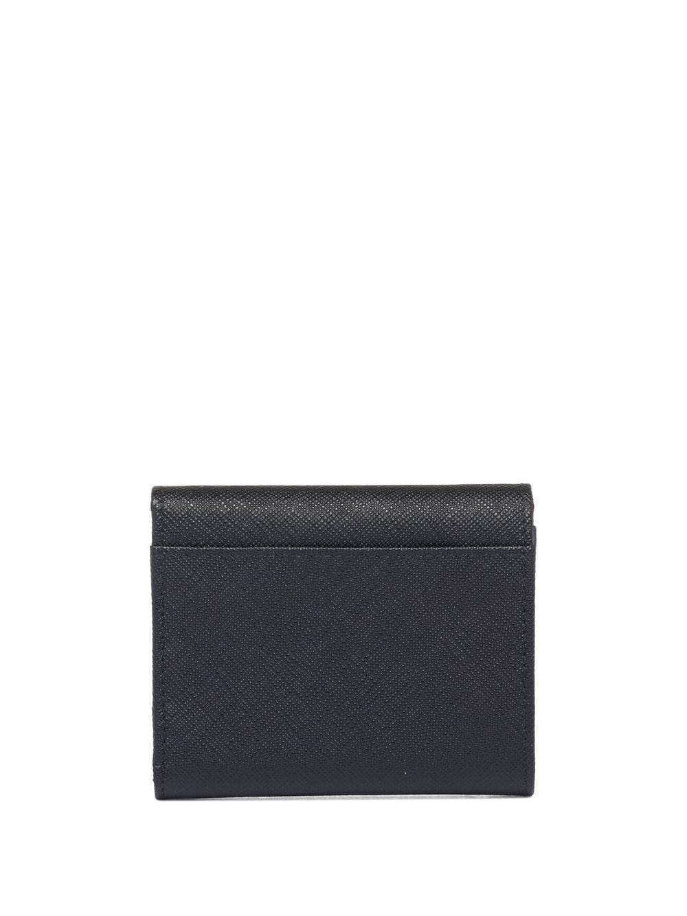 logo-plaque leather wallet - 2