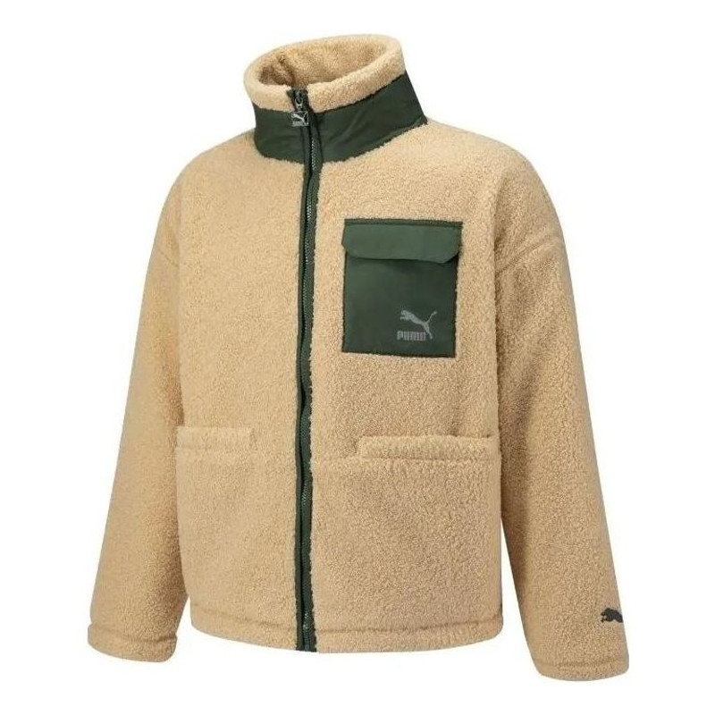 PUMA Patch Pocket Sherpa Jacket 'Beige' 539570-20 - 1