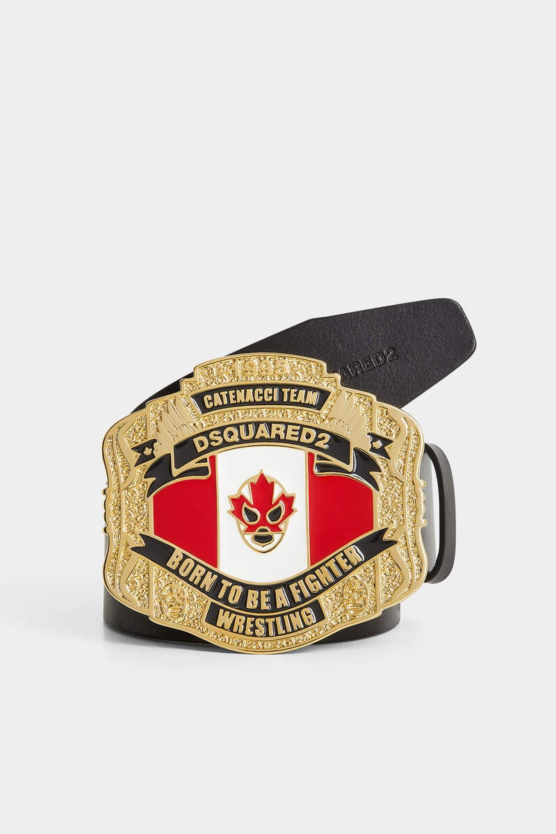 DSQUARED2 BOXEUR PLAQUE BELT 1