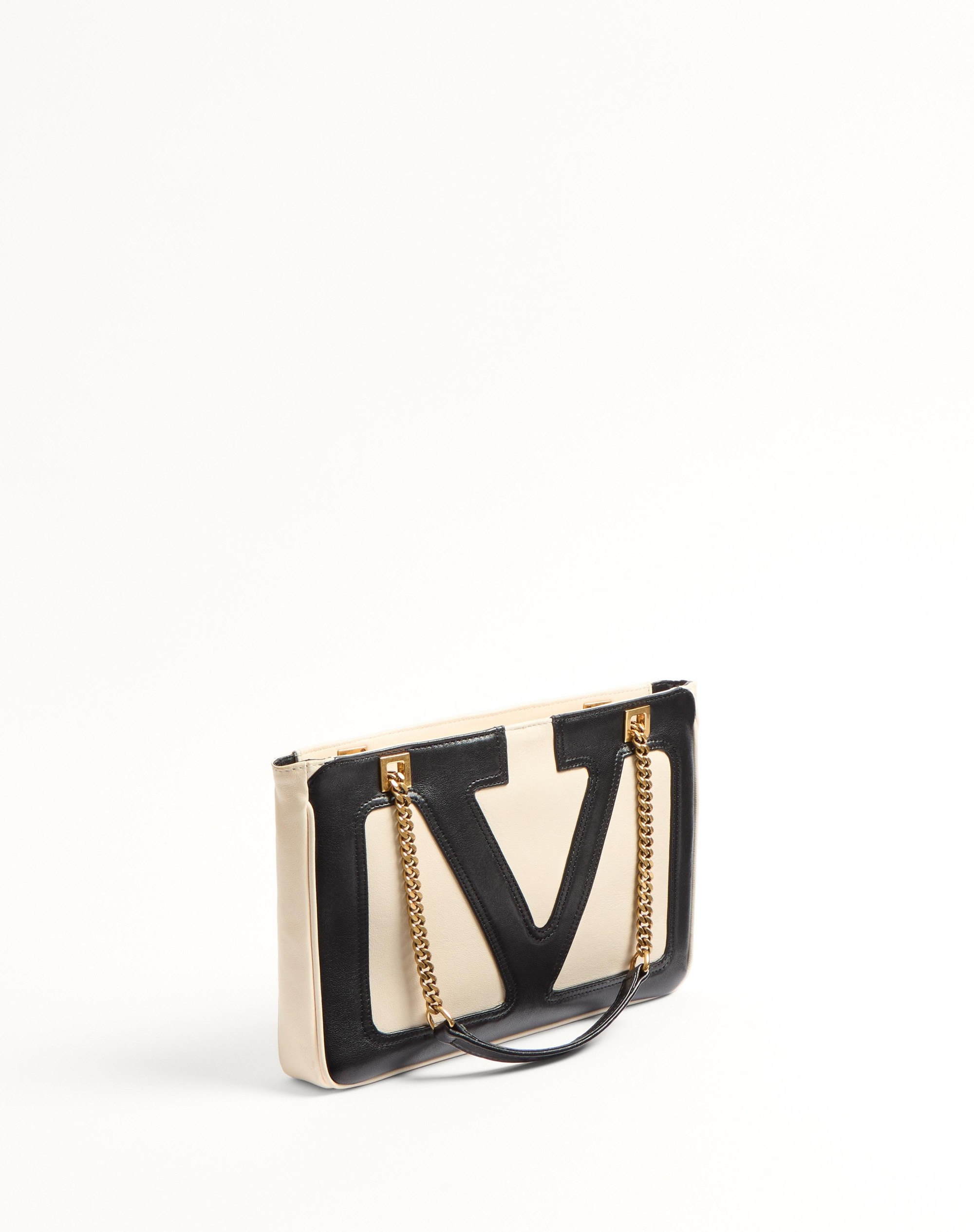 VALENTINO GARAVANI VIVA SUPERSTAR SMALL NAPPA LEATHER SHOPPING BAG - 3