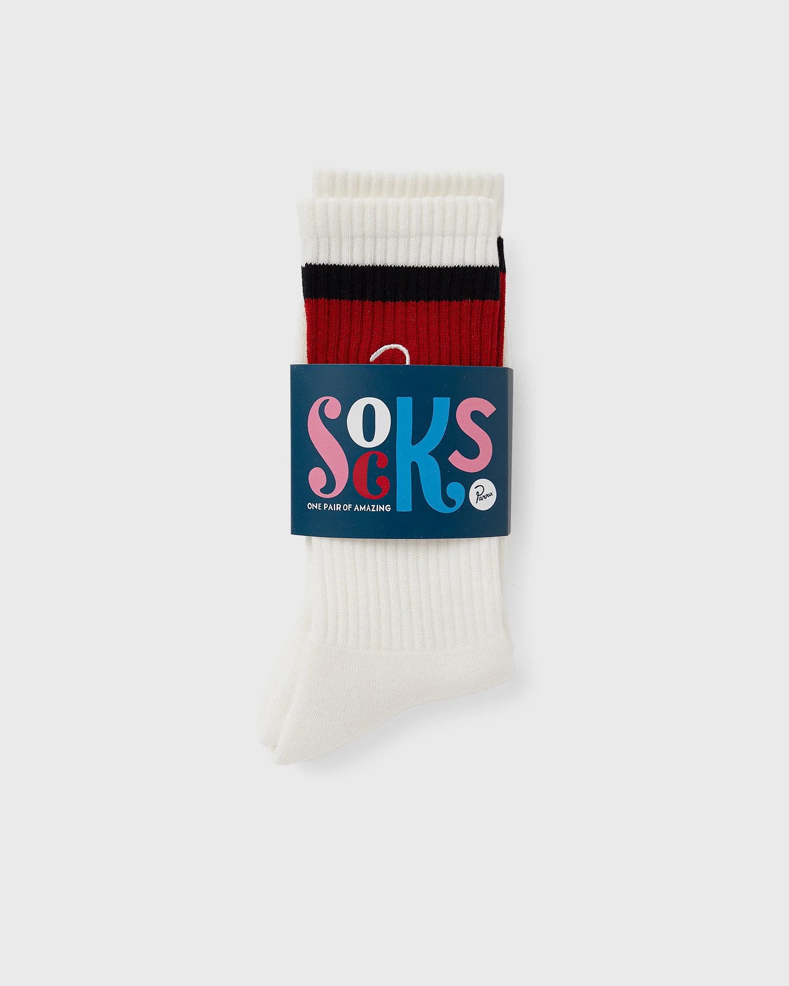 SIGNATURE STRIPED CREW SOCKS - 1