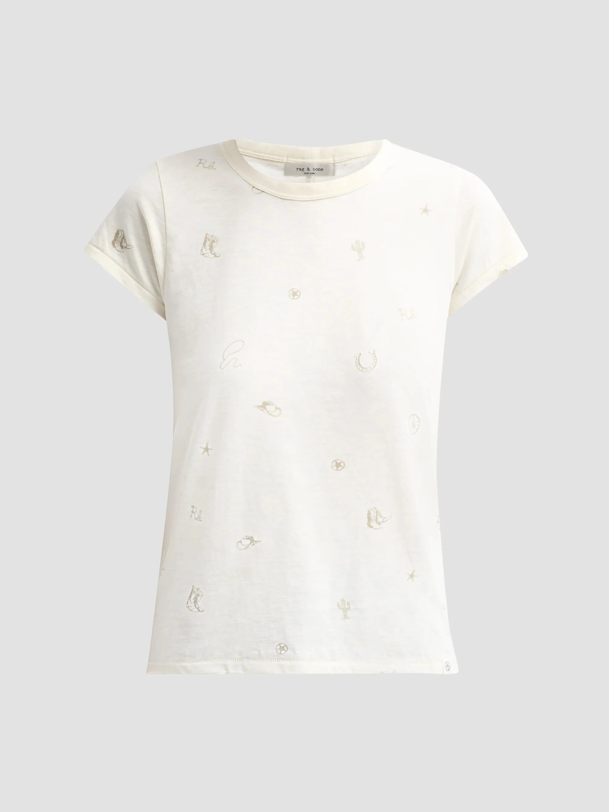 Women's All Over Rodeo T-Shirt - Turtledove Multi - 1