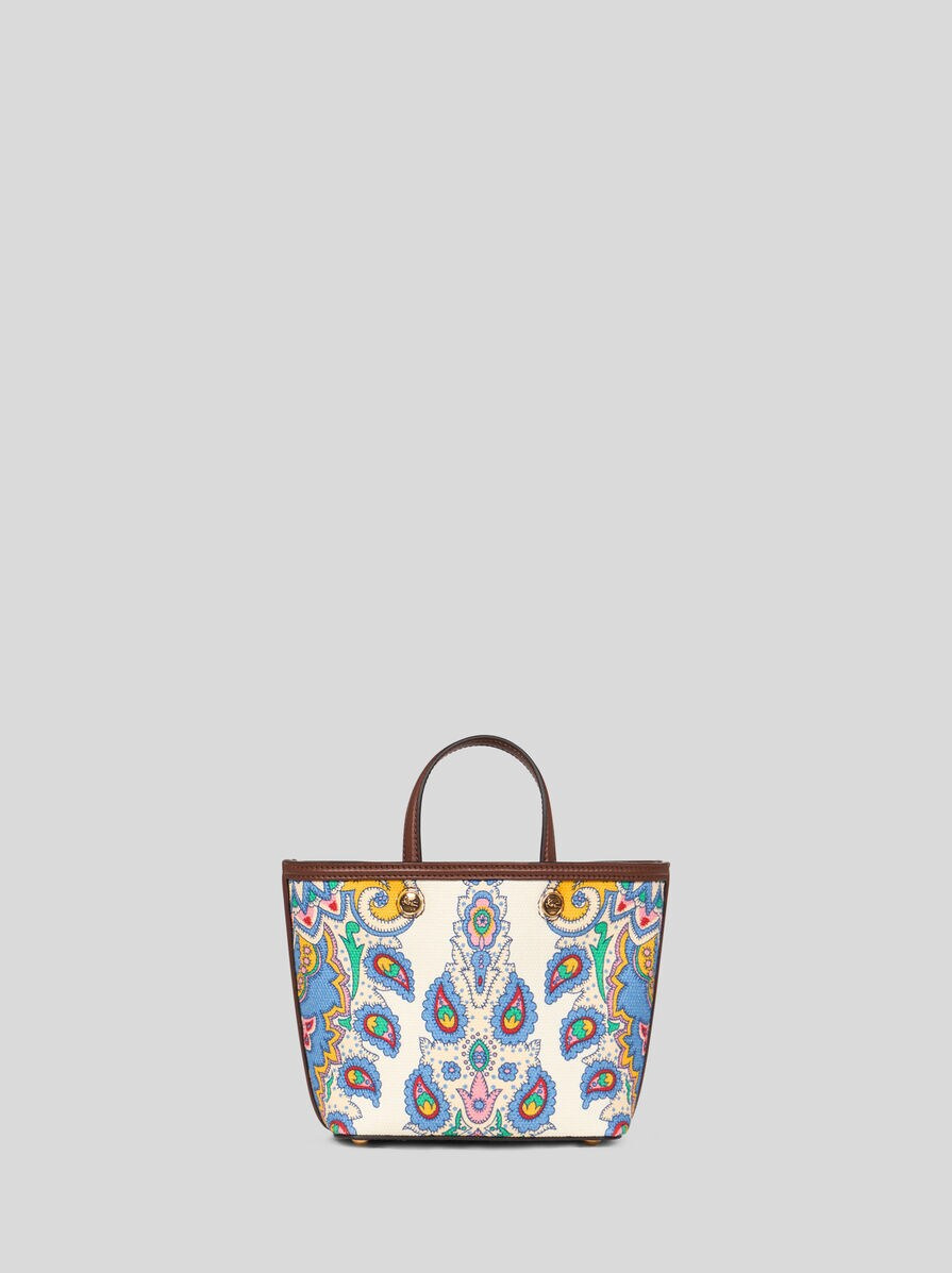 ETRO ESSENTIAL MINI PRINTED CANVAS BAG - 3
