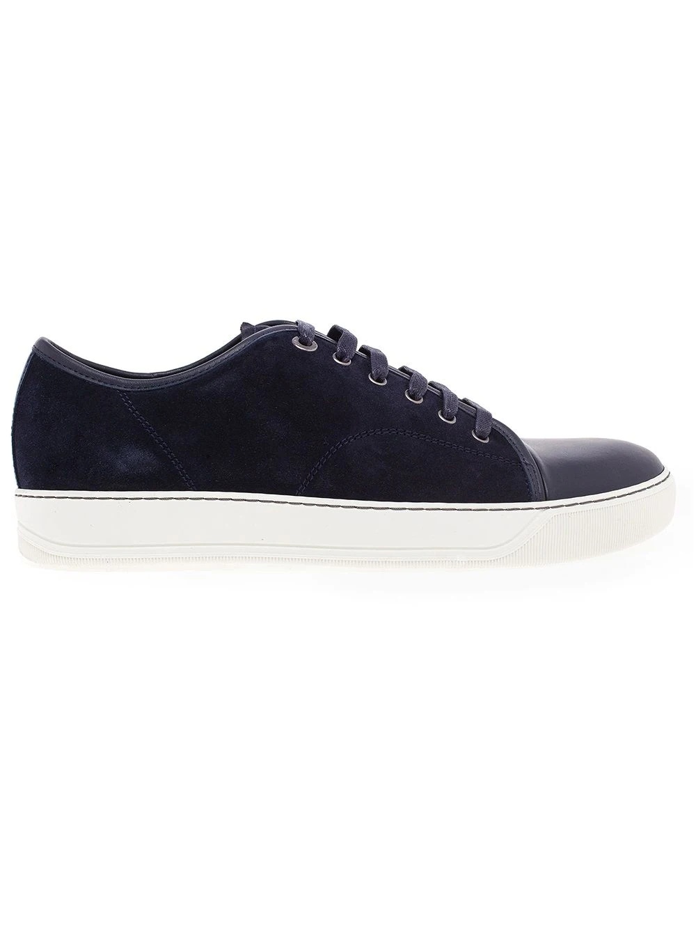 contrast toe cap sneakers - 1