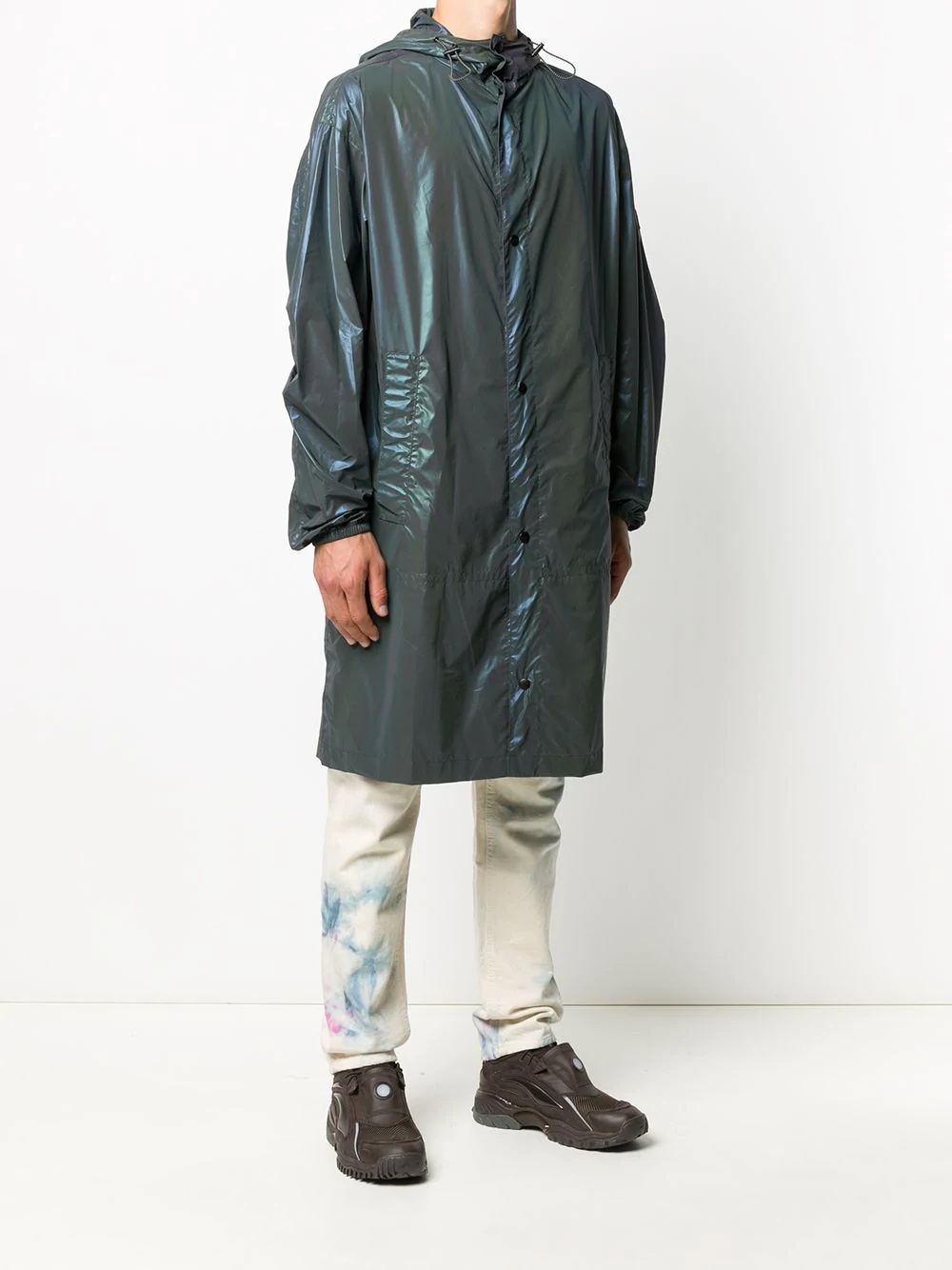 iridescent lightweight raincoat - 3