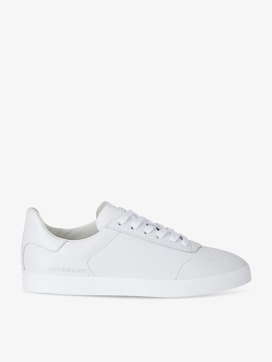 Givenchy Town logo-print leather low-top trainers selfridges