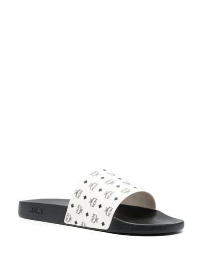 MCM monogram-print pool slides outlook