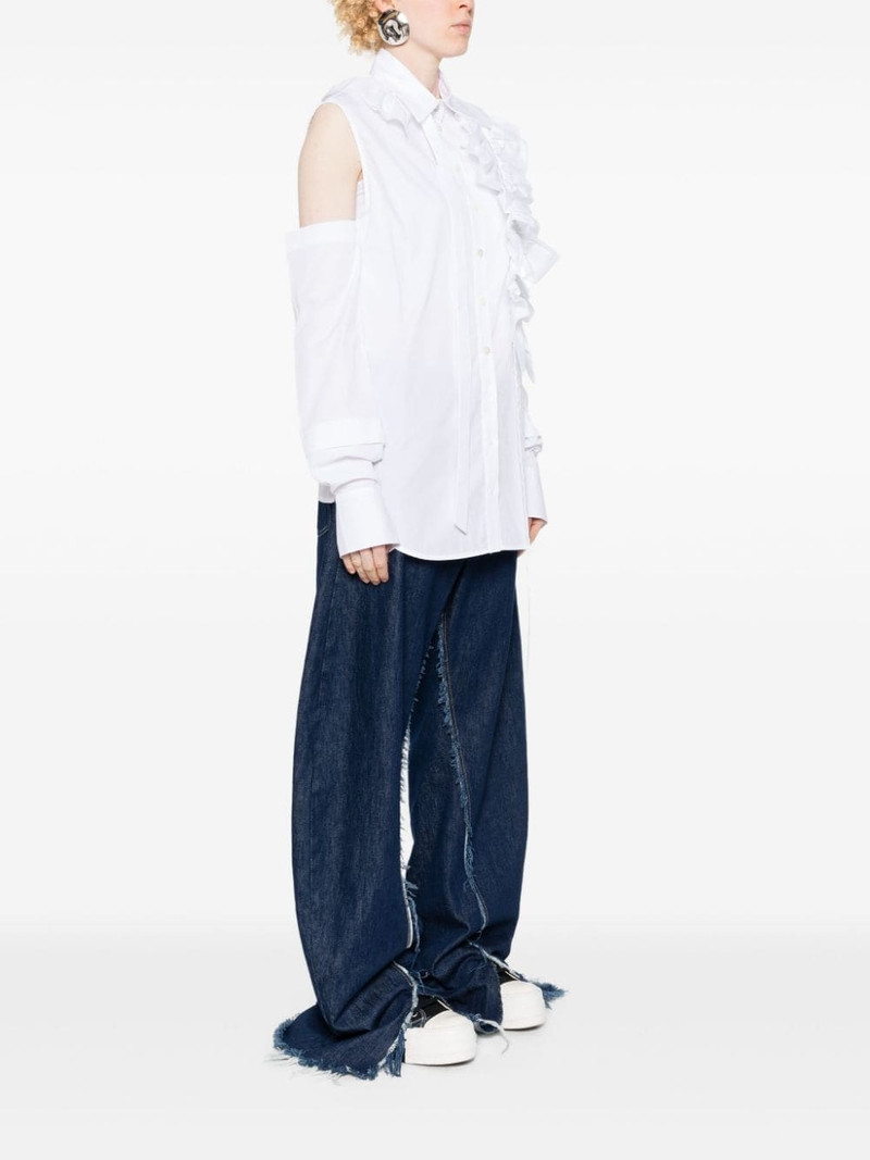 ruffle-detail poplin shirt 3