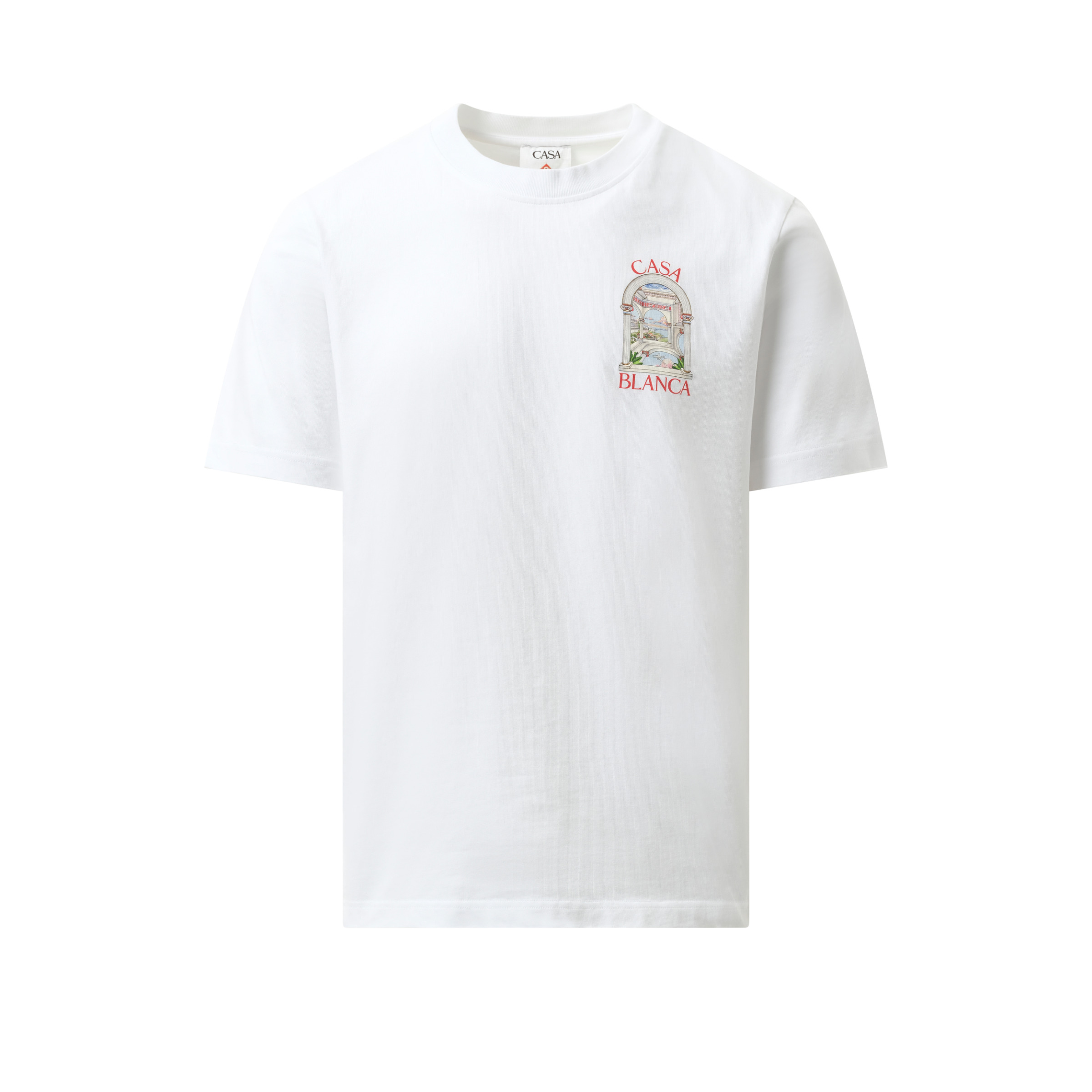 CASABLANCA Le Passage Printed T-Shirt in White | marais