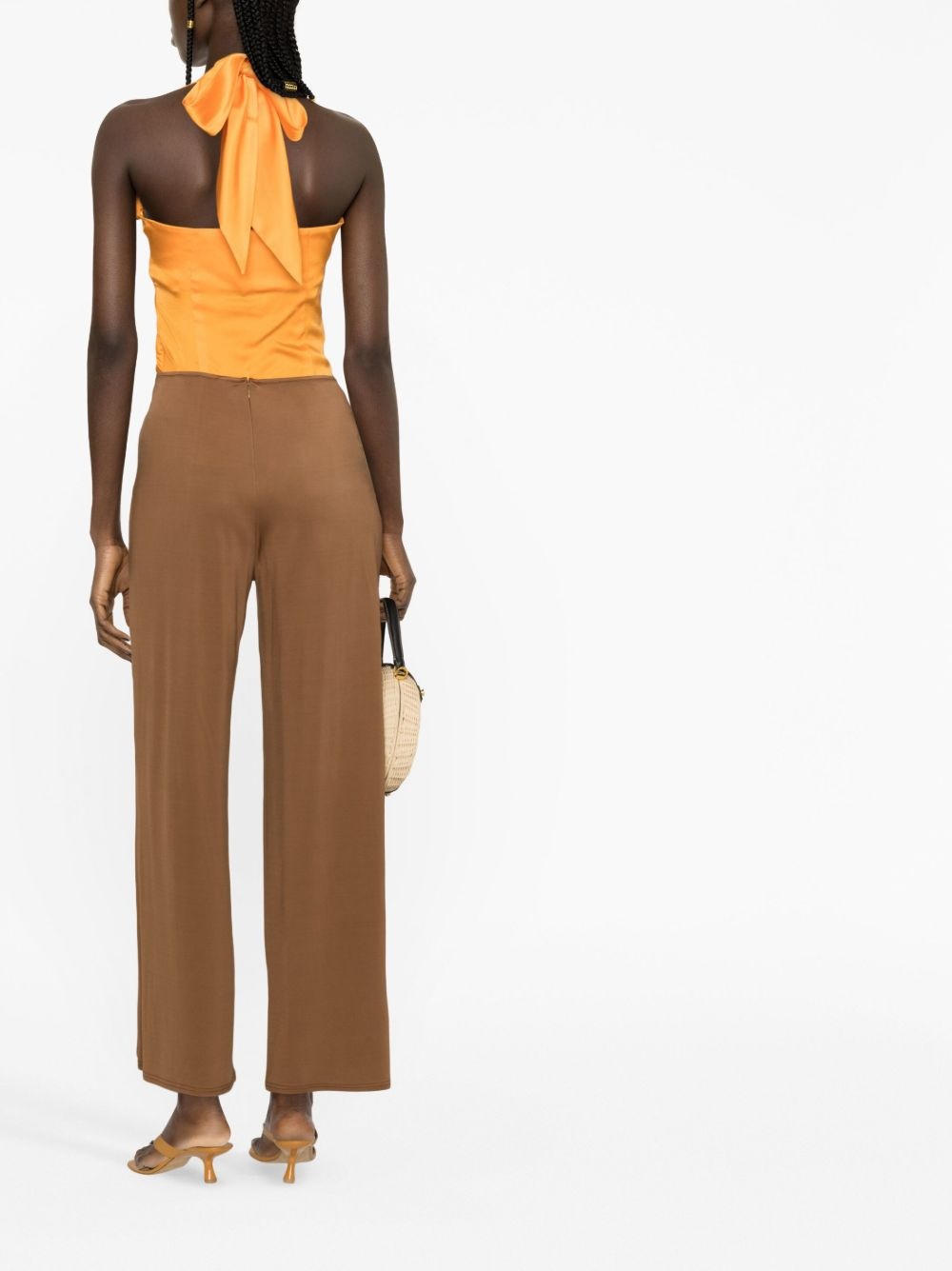 straight-leg high-waisted trousers - 2