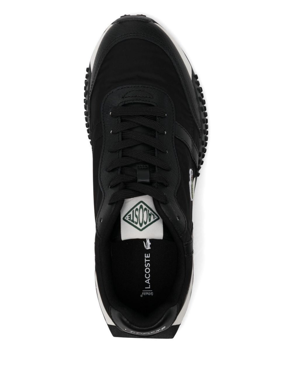 logo-embroidered trainers - 4