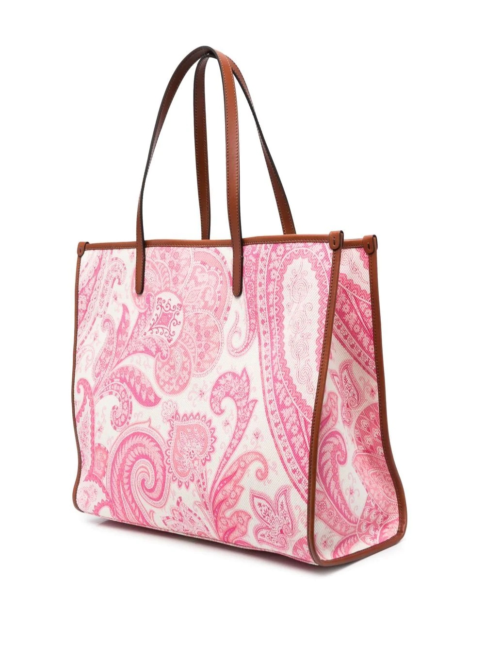 paisley-print logo-patch tote bag - 3