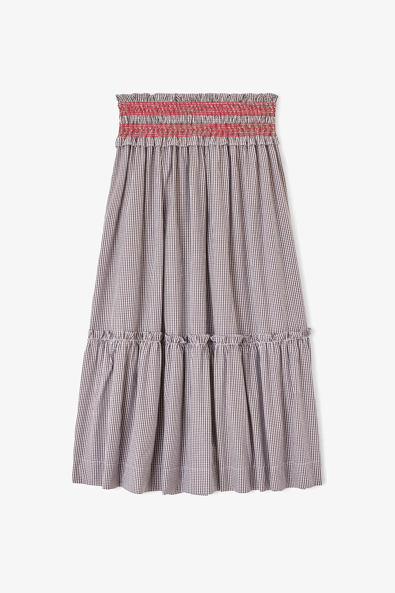 CONVERTIBLE SKIRT IN CHECK COTTON - 1