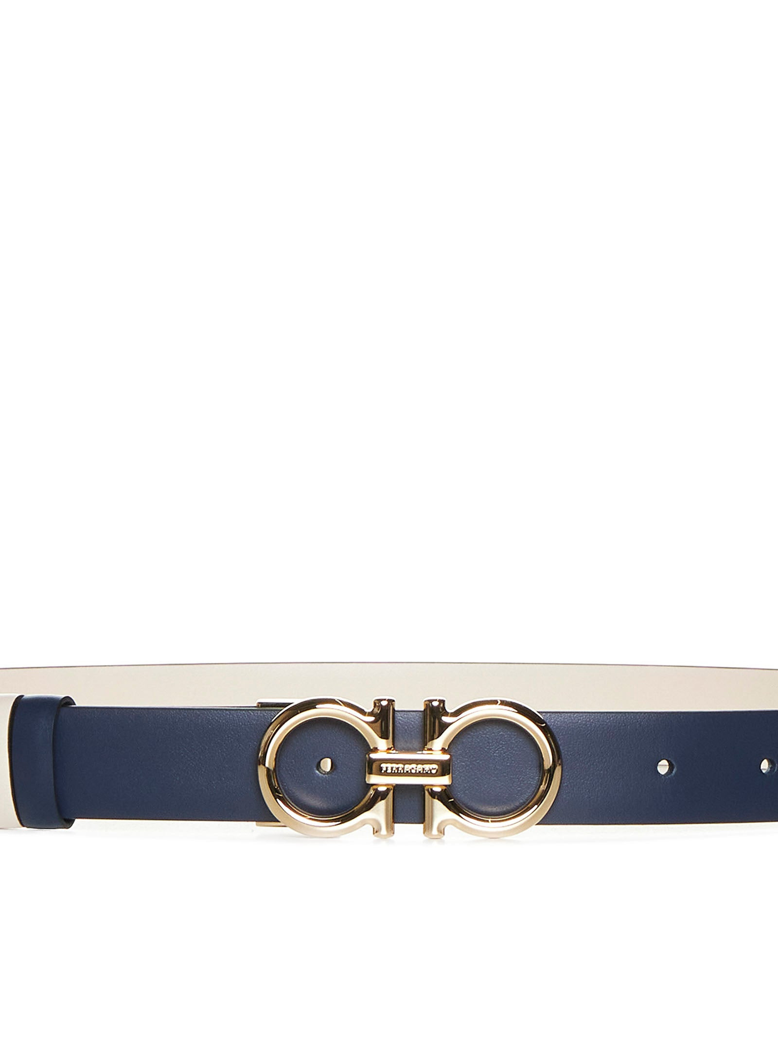 Gancini leather reversible belt - 2