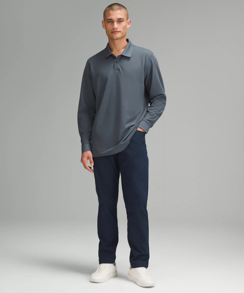 lululemon Pique Classic-Fit Long-Sleeve Polo Shirt outlook