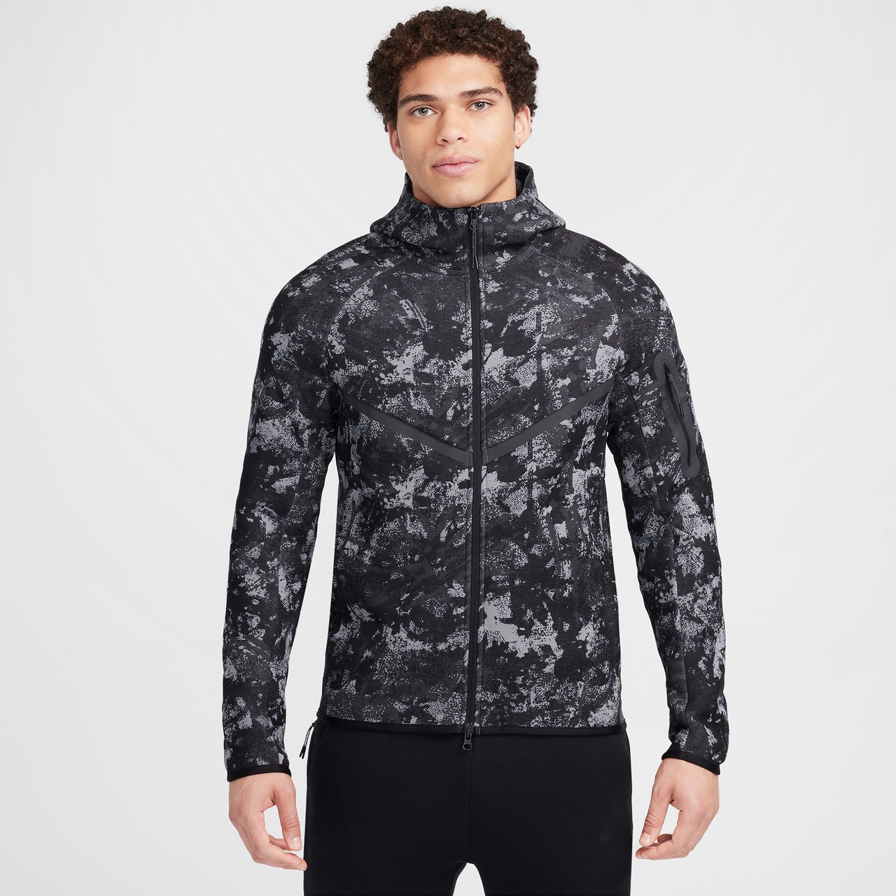 Nike Mens Nike Tech Fleece Windrunner Full-Zip Jacket - 1