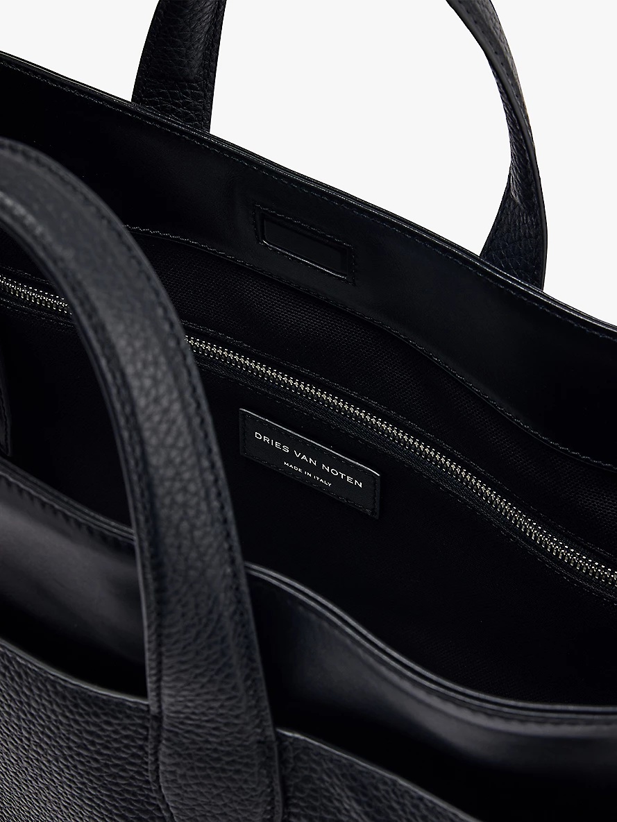 Dries Van Noten Double-layer leather shoulder bag