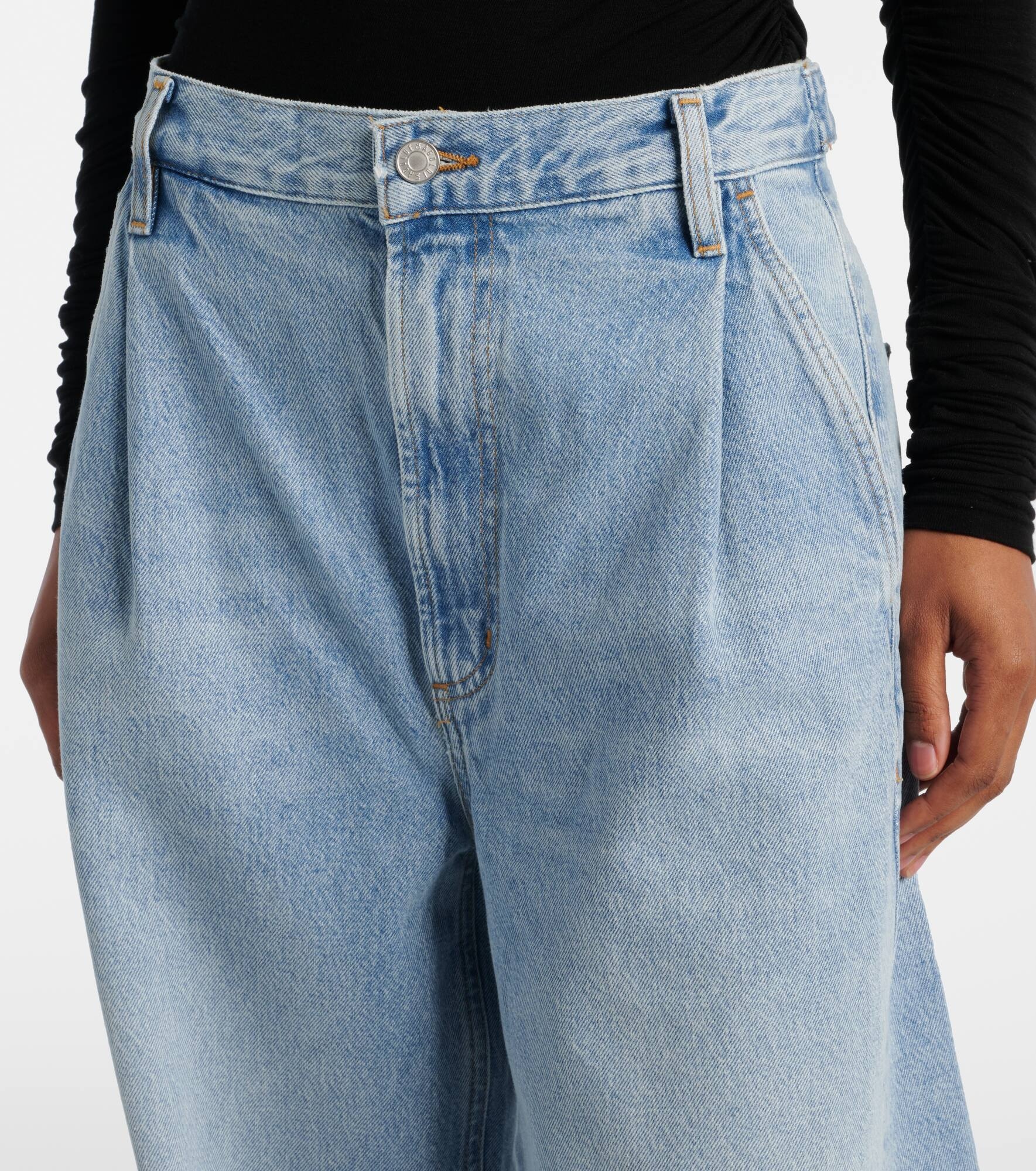 Darsha mid-rise barrel-leg jeans - 4