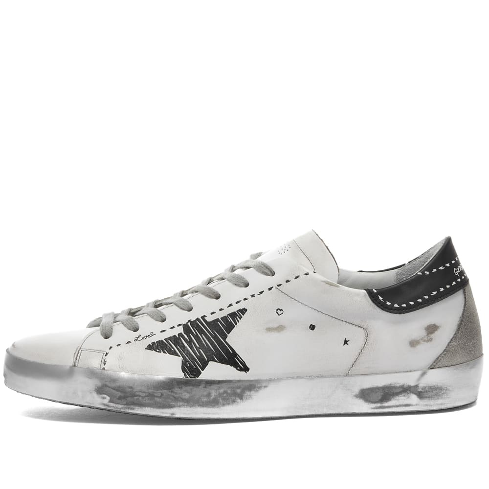 Golden Goose Super-Star Leather Metal Logo Sneaker - 2