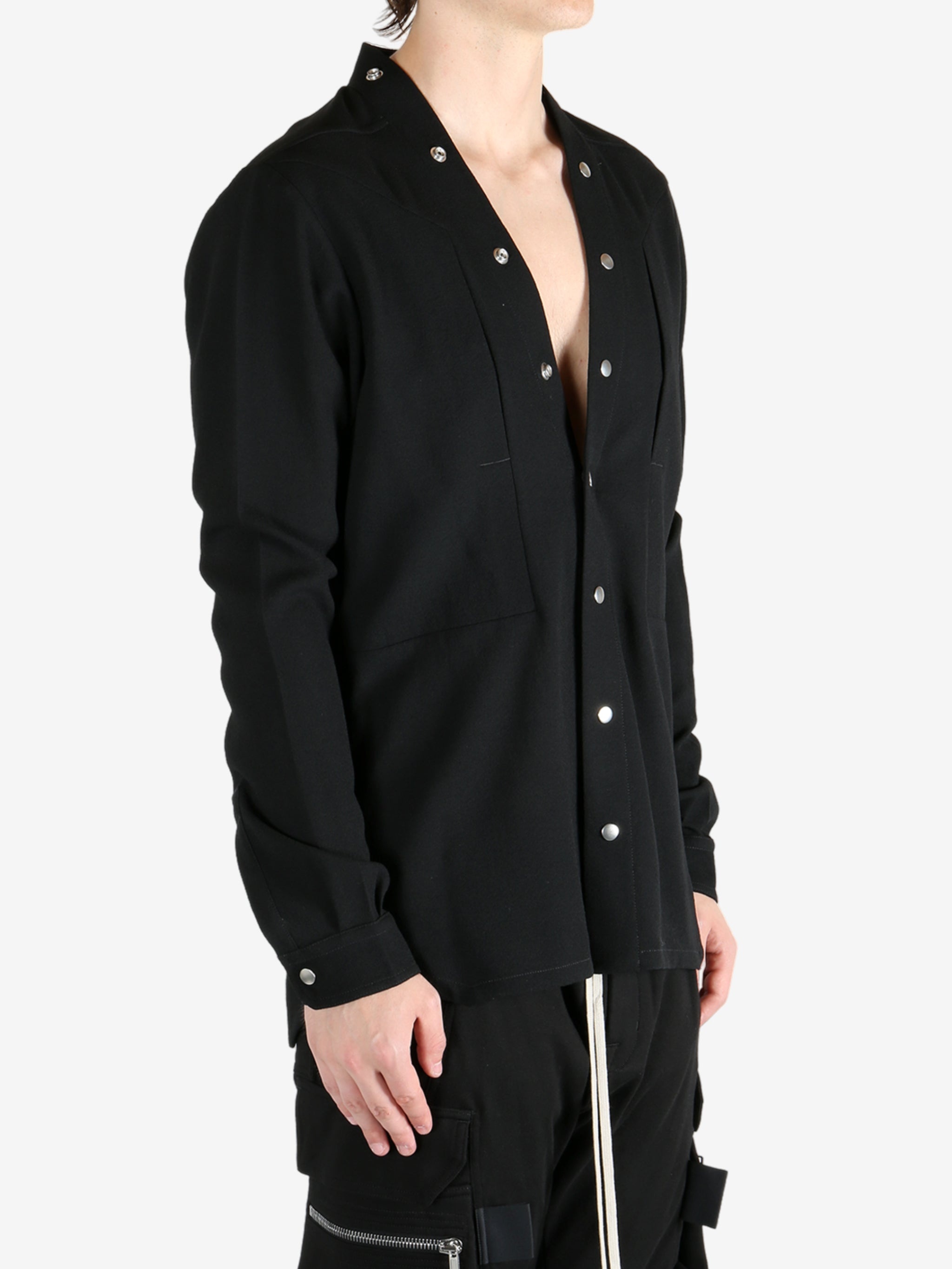 RICK OWENS - Men Camicia Larry Fogpocket Shirt - 3