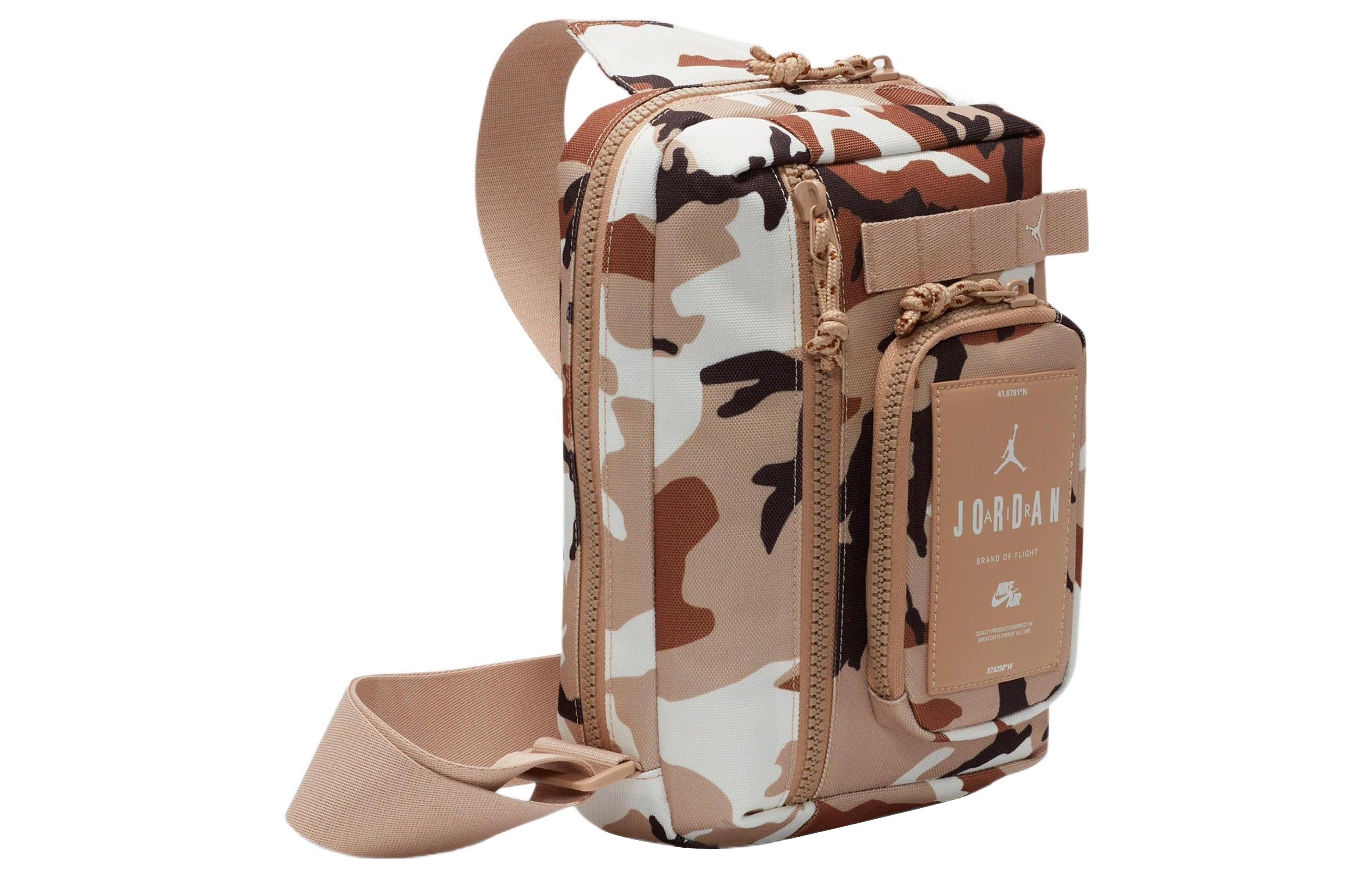 (WMNS) Air Jordan Hesi Crossbody Crossbody Bag 3L 'Desert Camo' MA0839-EE7 - 2