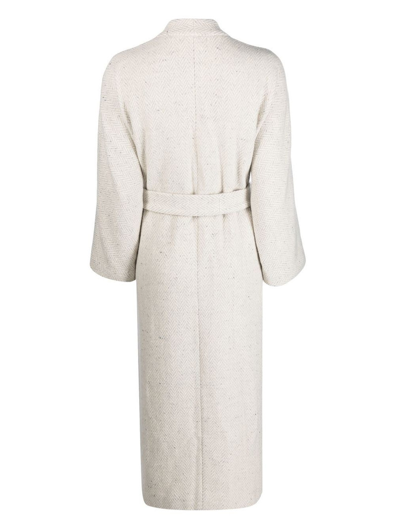 DUŠAN virgin wool-cashmere belted coat outlook