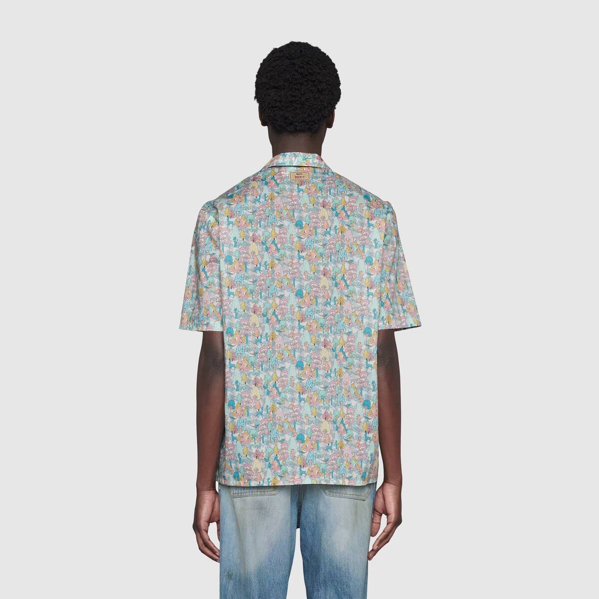 Gucci Liberty floral bowling shirt - 4