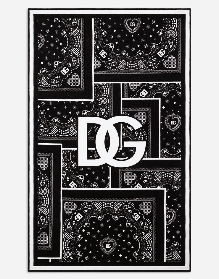 Bandanna-print cotton beach towel - 3