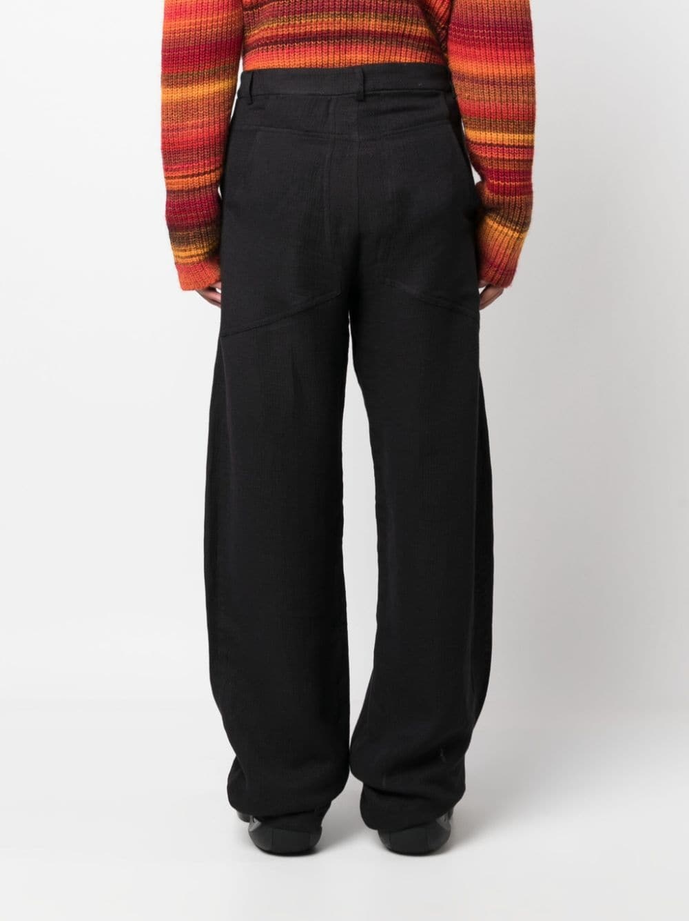 straight-leg tailored trousers - 4