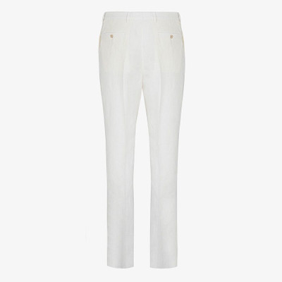 FENDI Natural hemp fabric pants outlook