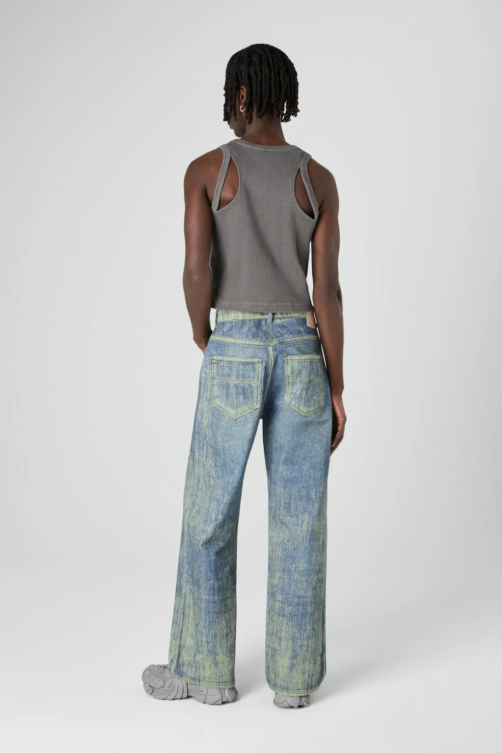 パンツ camper lab Sand Blue Paint Print Denim CAMPERLAB Sand Blue Paint Print Denim Jeans - AU00022-002 | REVERSIBLE