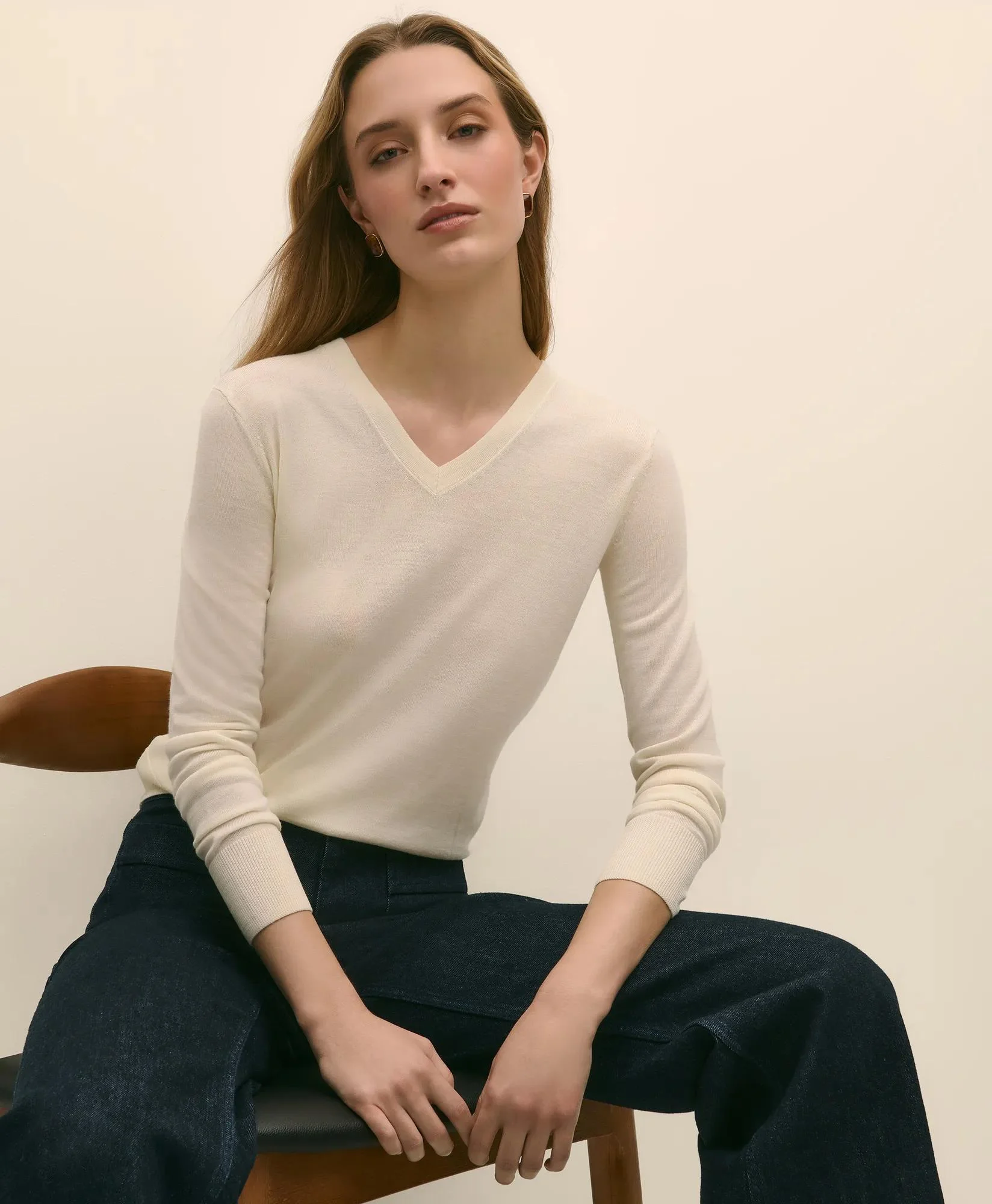 Ultimate Merino Wool V-Neck Sweater - 1