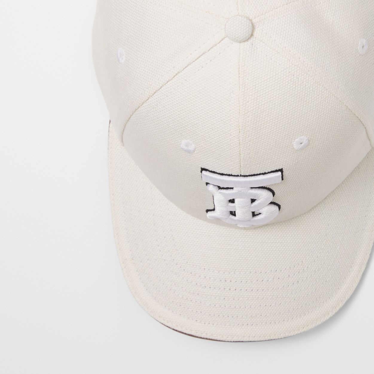 Monogram Motif Cotton Linen Canvas Baseball Cap - 2