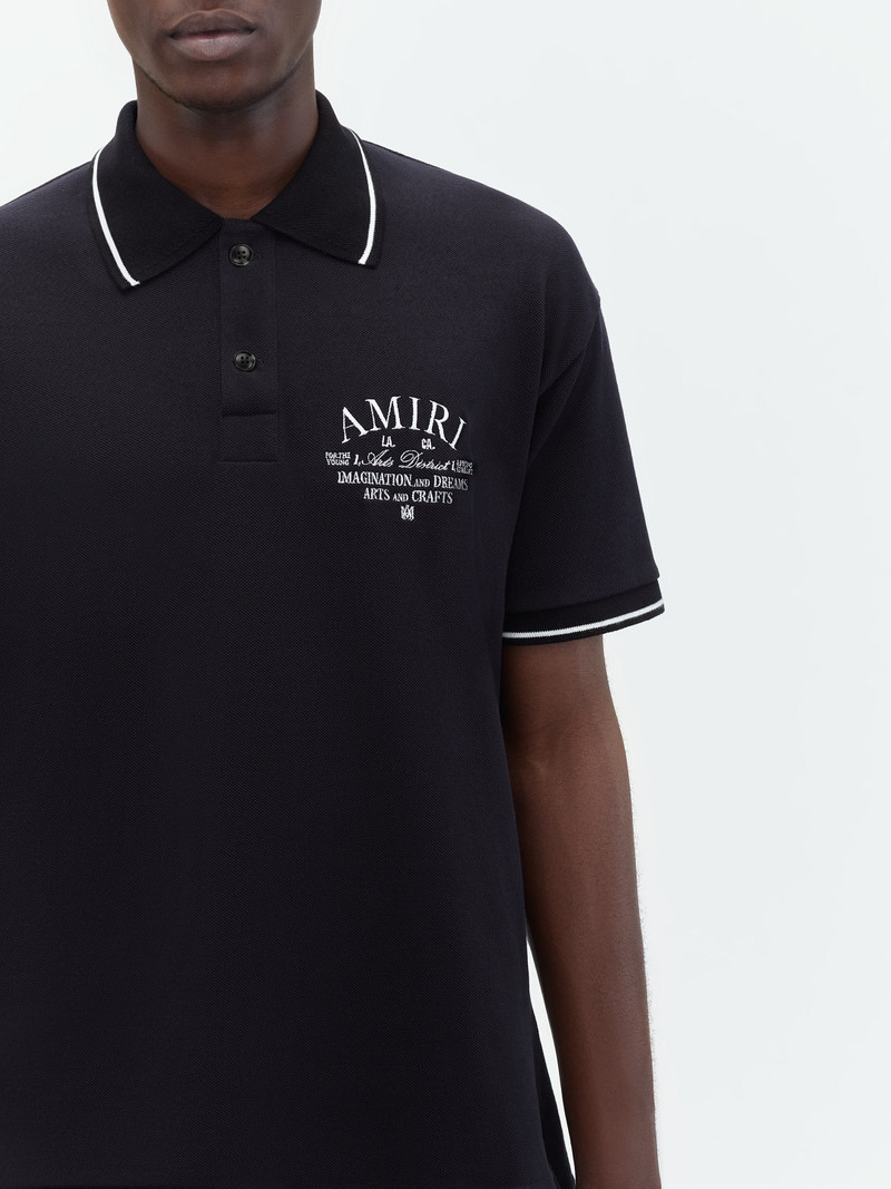 AMIRI ARTS DISTRICT PIQUE POLO 5