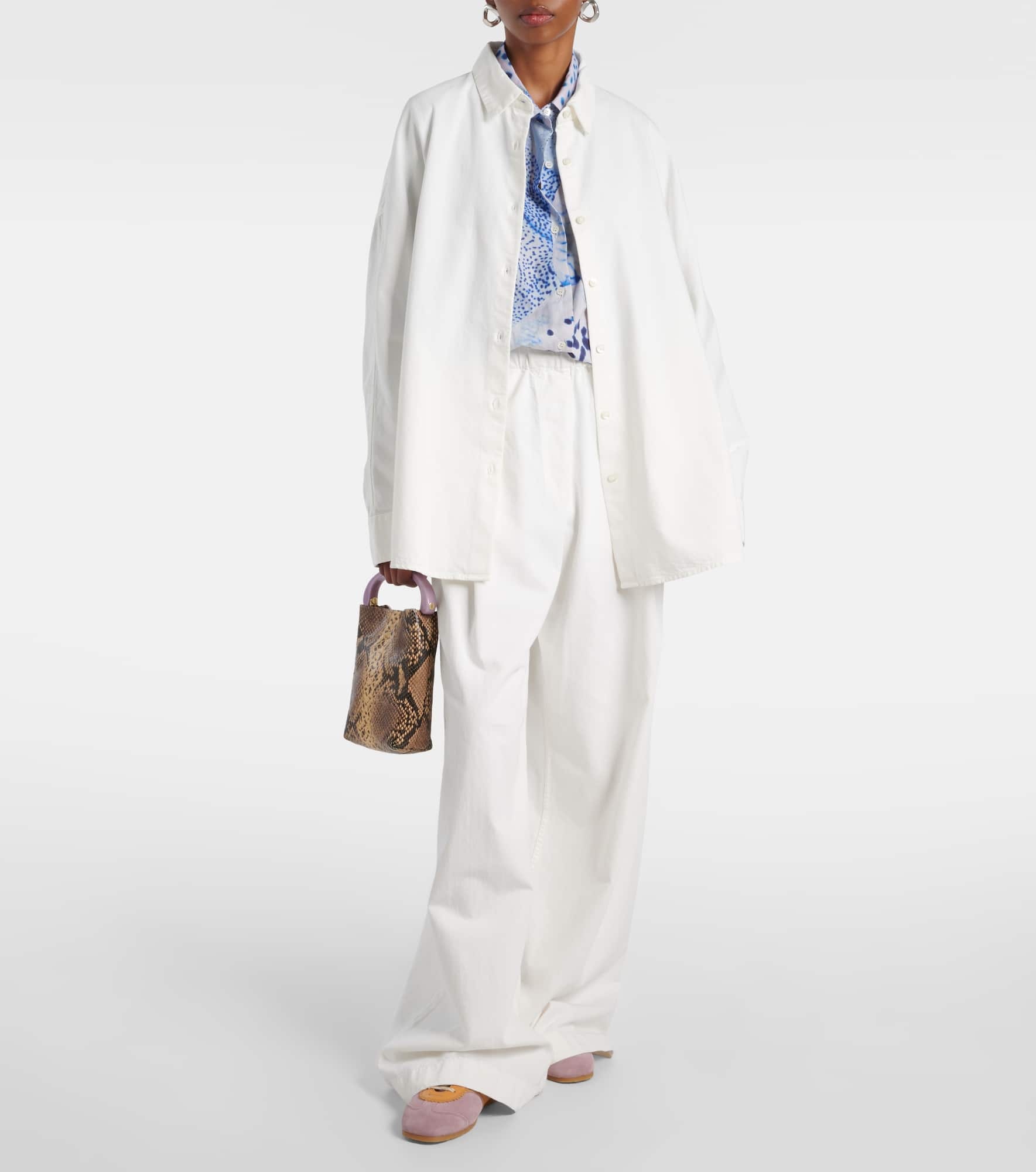 High-rise denim wide-leg pants - 2