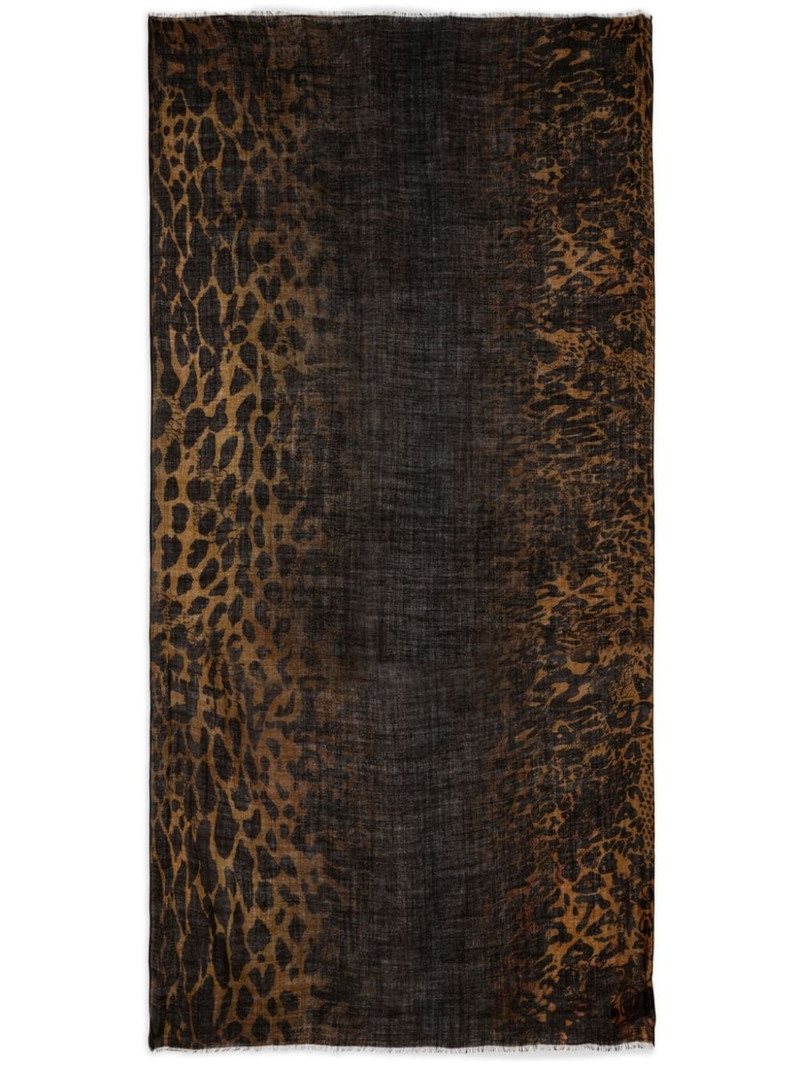 leopard 인쇄 scarf 1