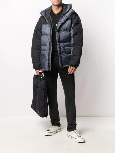 The North Face two-tone puffer jacket outlook