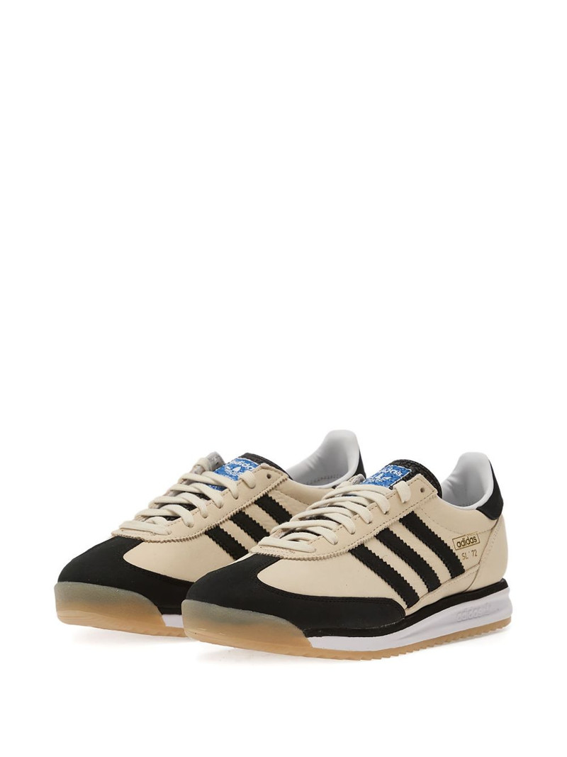 adidas three-stripe leather trainers outlook