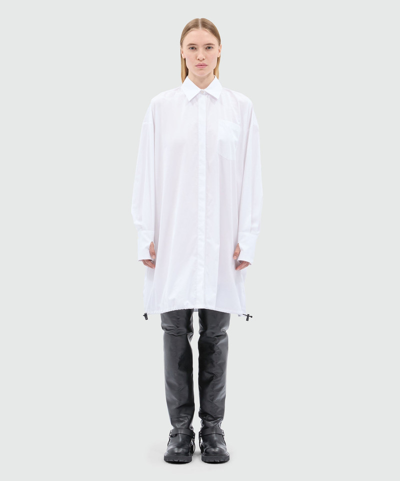 MSGM White poplin shirt dress outlook