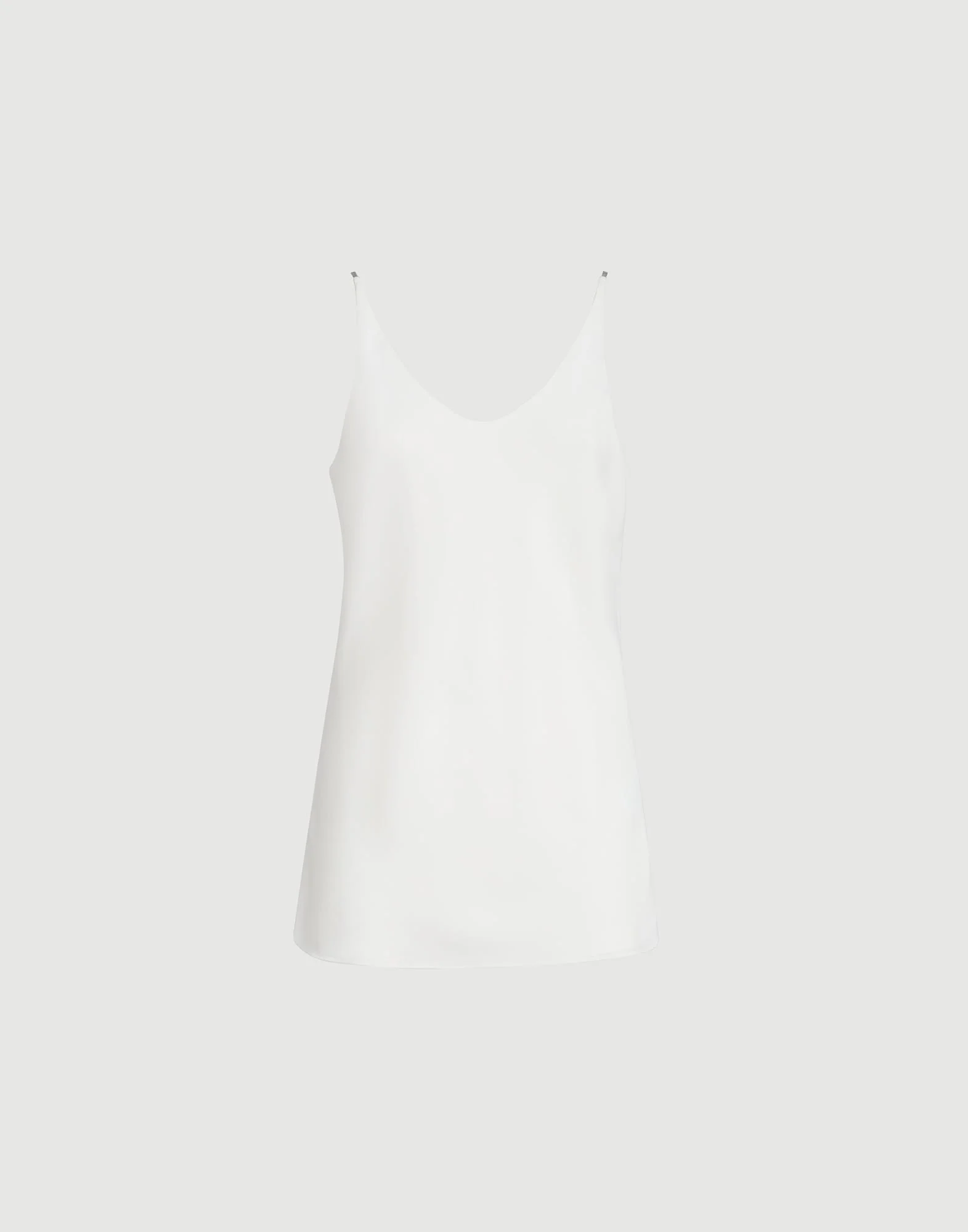Sablé silk crêpe top with shiny strap - 1