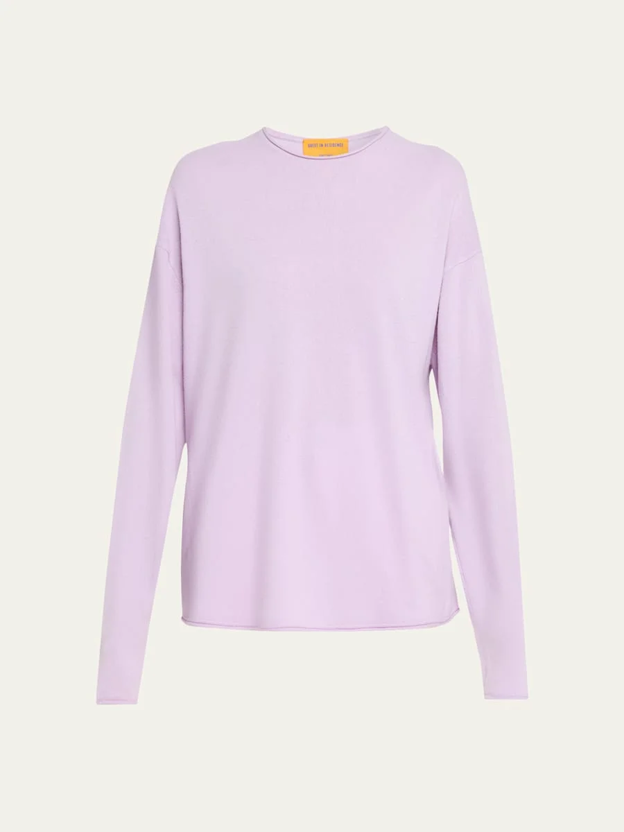 Men's Oversized Roll Cashmere Sweater - 1