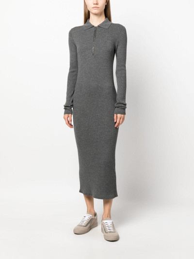 Brunello Cucinelli polo-collar wool dress outlook