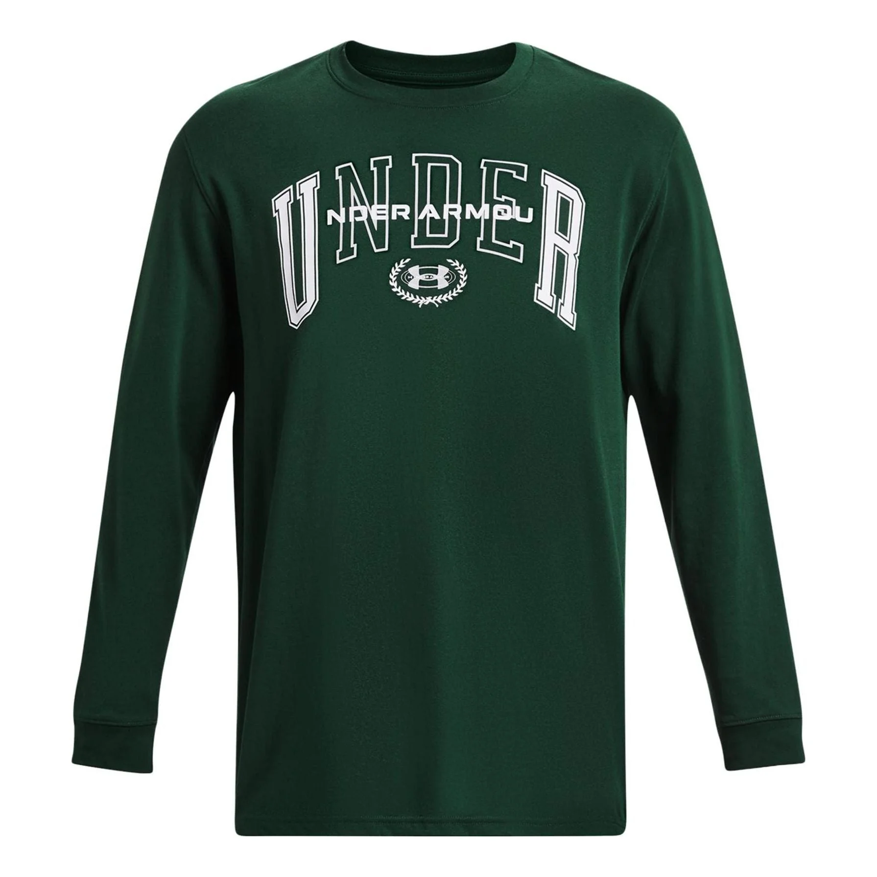 Under Armour Crest Heavyweight Long Sleeve T-shirt 'Green' 1379576-322 - 1