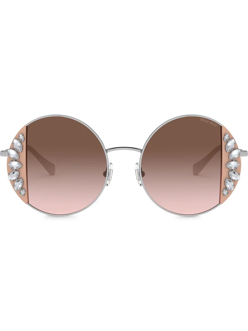 Noir crystal-embellished sunglasses - 1