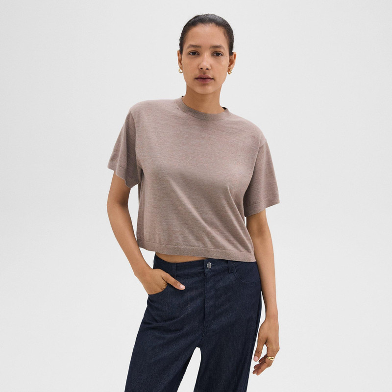 Boxy Tee in Regal Wool 2