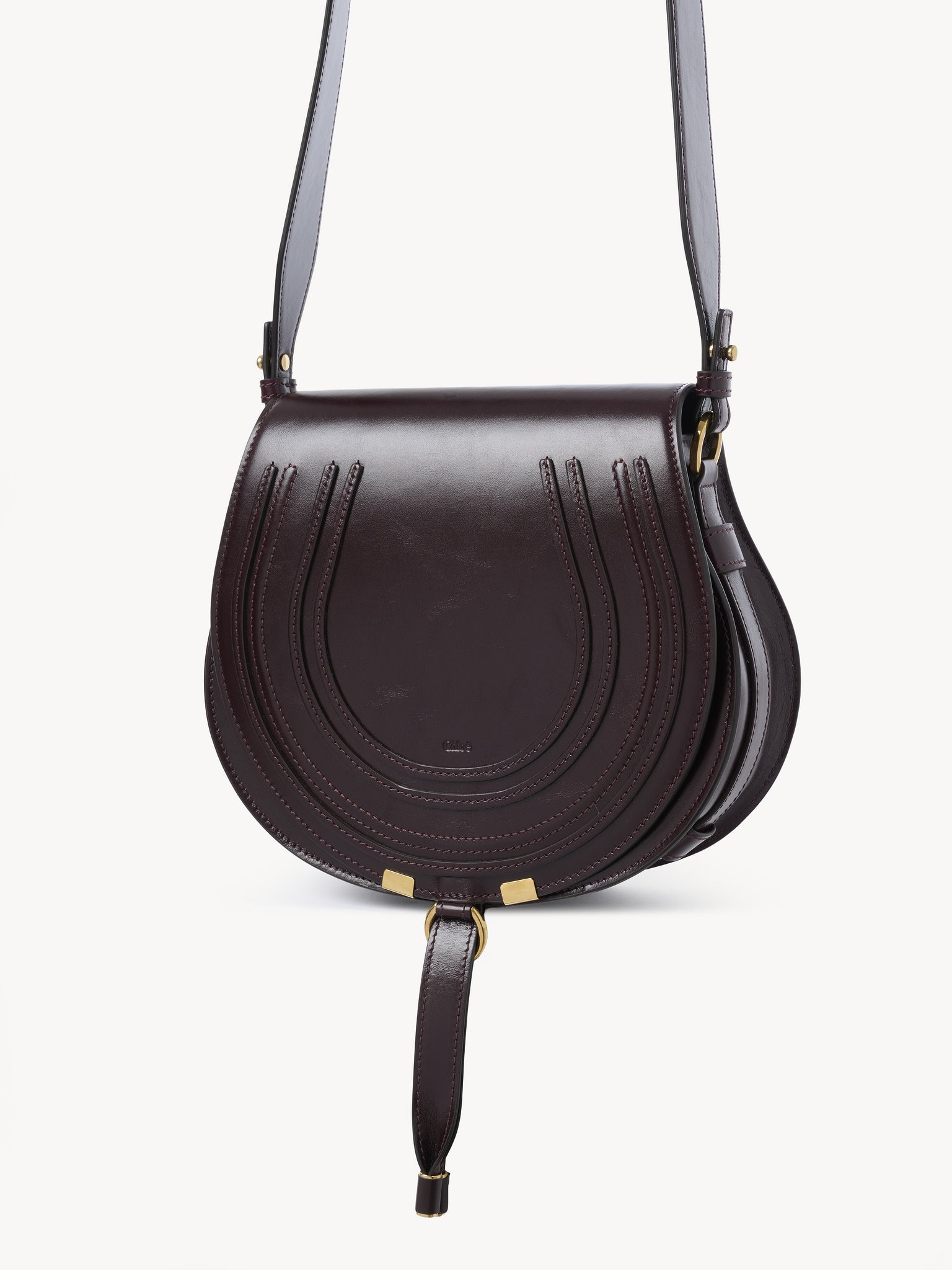 MARCIE SADDLE BAG IN SHINY LEATHER - 3