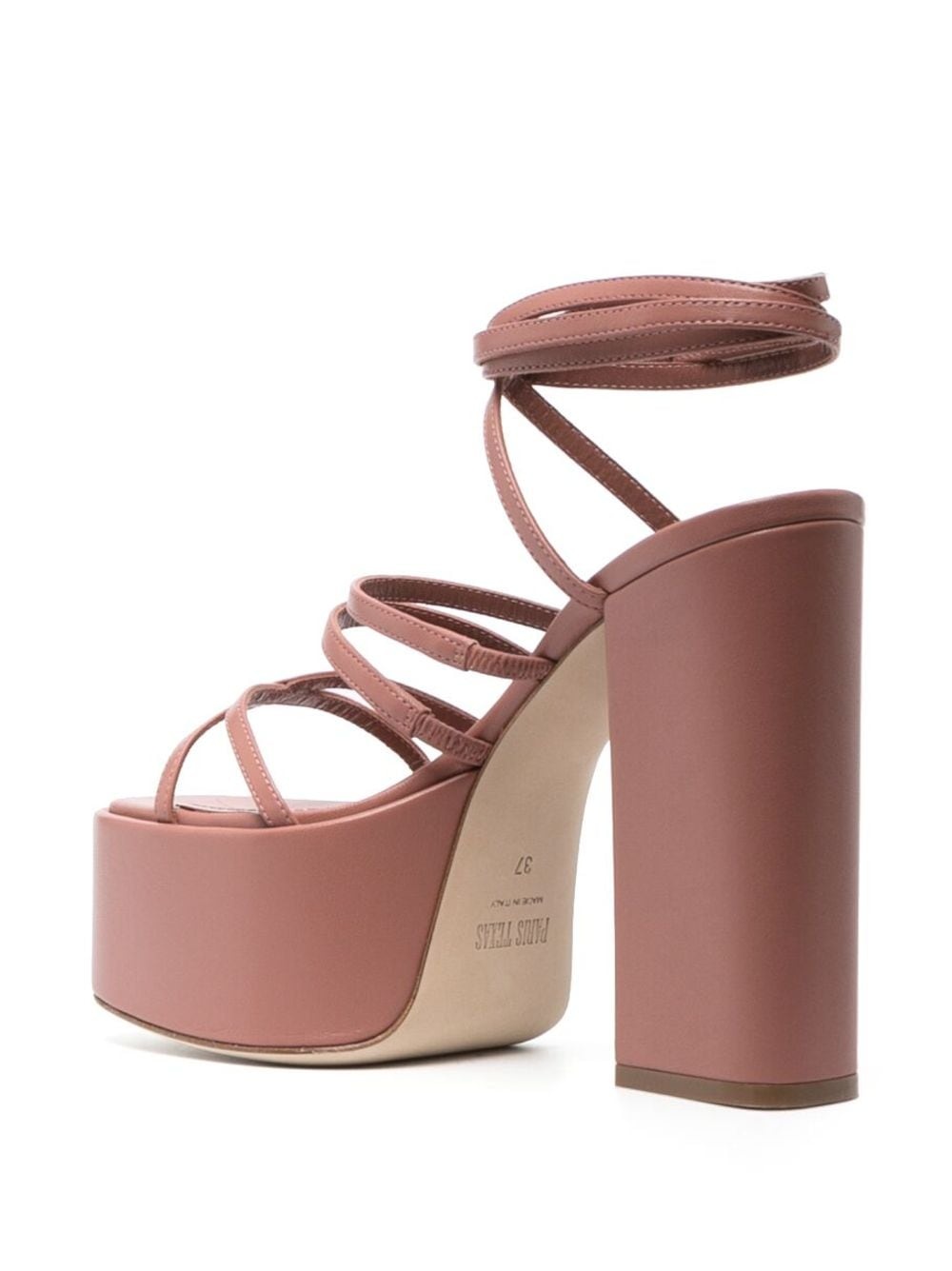 Evita leather platform sandals - 3
