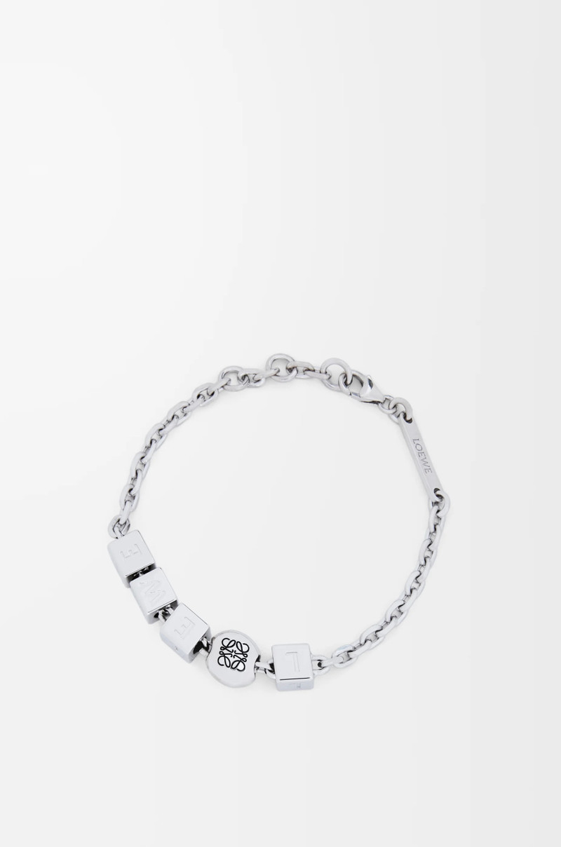 Pebble Cube bracelet in sterling silver 1