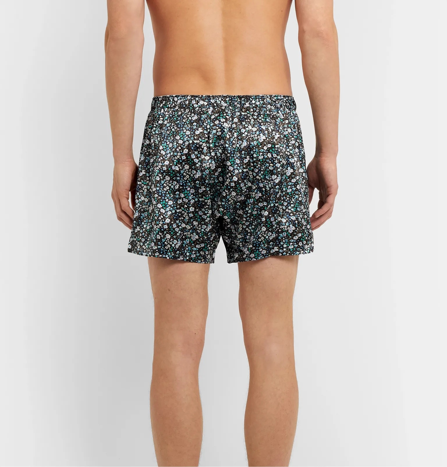 Printed Silk-Satin Boxer Shorts - 3